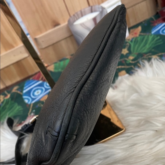 kate spade Black Pebbled Leather Shoulder Bag with Front Zip - Picture 8 of 11